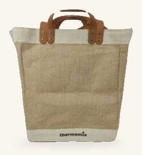 Natural jute tote