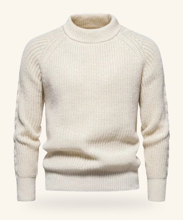 Cream knitted sweater