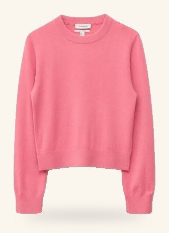 Pink knitted sweater