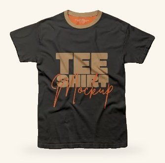Printed T-shirt mockup