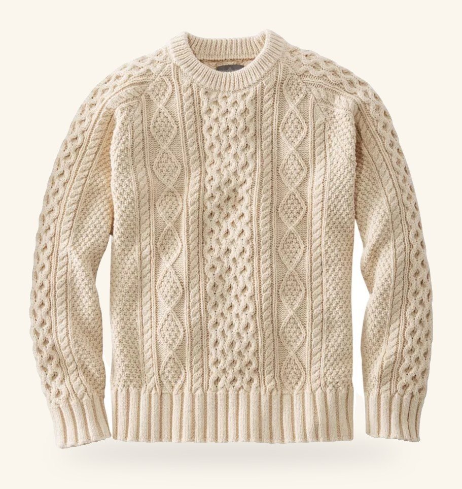 Cable-knit sweater