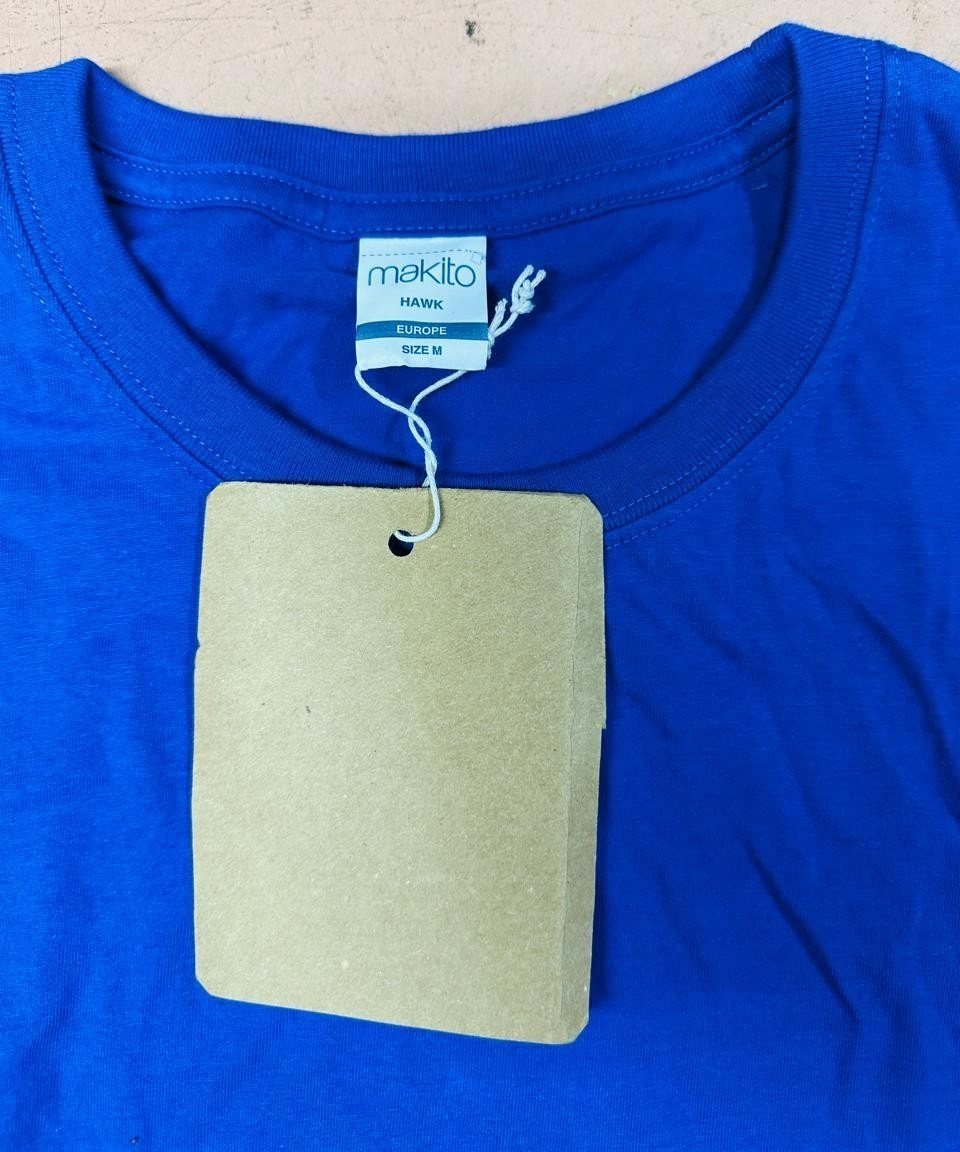 Royal blue T-shirt with Makito label