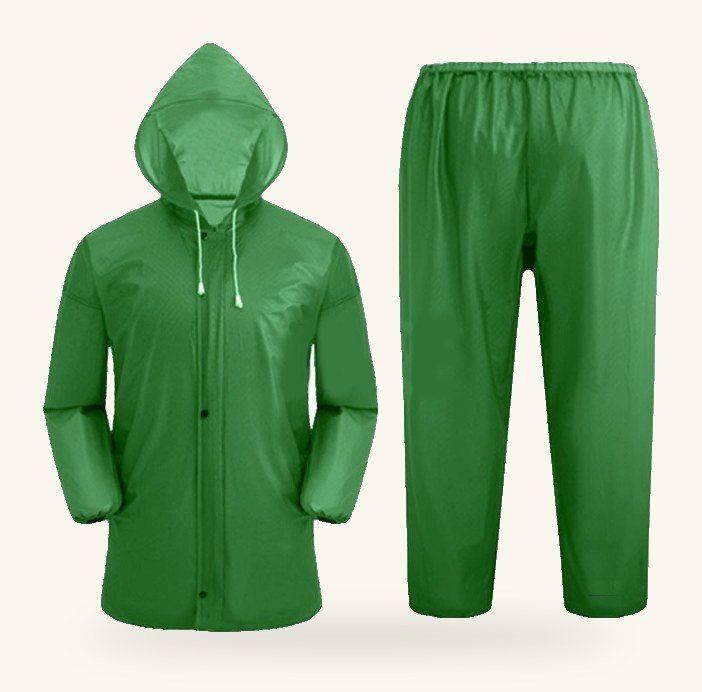Rain jacket and trousers